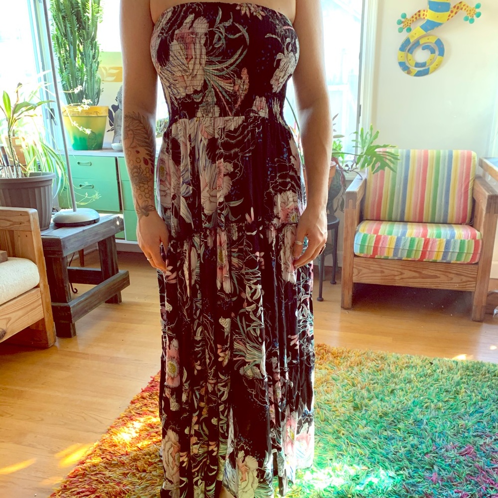 Tube top maxi dress